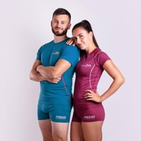 MW NKR das Herren Merino Funktionsshirt petroleum melange