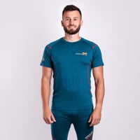 MW NKR das Herren Merino Funktionsshirt petroleum melange
