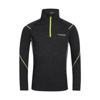 MW NRZ der Herren Merino Funktionsroll schwarz melange