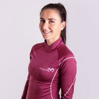 MW NSTZ der Damen-Funktionsrollkragen burgundrot melange