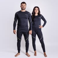 MW SDNZ 170 die Merino Damen-Funktionsunterhosen schwarz melange