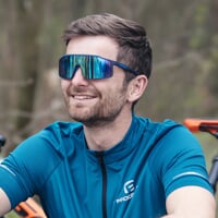 NITRO BLU-R NAV/BLU CASE Brille mit polarisierten Gläsern matt marine/hellblau