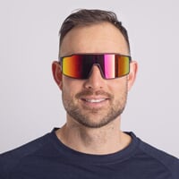 NITRO RED-R BLK/RED CASE Sportsonnenbrille mit polarisierten Gläsern mattschwarz/rot