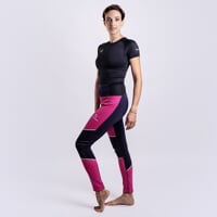 PRODIGY LADY dámské zimní elastické kalhoty černo-modrá/fuchsie