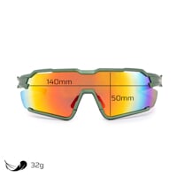 PULSAR ORG-R KHK/ORG CASE Sportbrillen khaki matt/orange