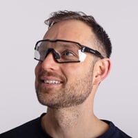 PULSAR PHC BLK CASE Sportbrille mit photochromen Gläsern glänzend schwarz
