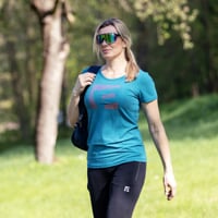 SASA "P" das Damen-T-Shirt aus Bambus petroleum melange