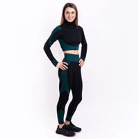 Set GEMA  CROP + GEMA LEGGINS schwarz