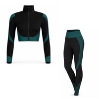 Set GEMA  CROP + GEMA LEGGINS schwarz