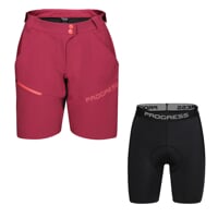 Set GENIA BIKE SHORTS + BASICA SHORTS pink