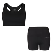 Set ZORA BRA + MINISHORTS černá