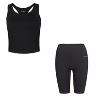 Set ZORA TANK TOP + SHORTS schwarz