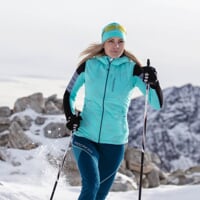 SNOWCAT women's winter elastic pants dark blue