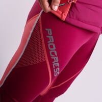 SNOWCAT women's winter elastic pants wine red/pink