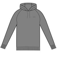 SYMBOL HOODY men's hooded jacket grey melange