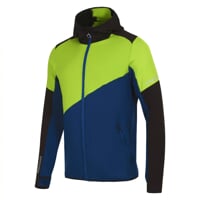 TERRITORY HOODY men's full-zip hoodie black/lt.blue/dk.blue
