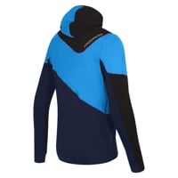 TERRITORY HOODY men's full-zip hoodie black/lt.blue/dk.blue