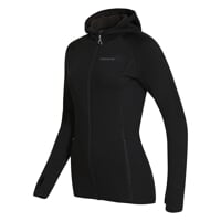 TISPA HOODY MERINO dámská funkční sportovní mikina s kapucí černá