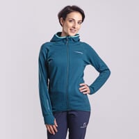 TISPA MERINO HOODY dámská funkční mikina s kapucí zelená