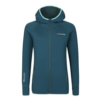 TISPA MERINO HOODY dámská funkční mikina s kapucí zelená