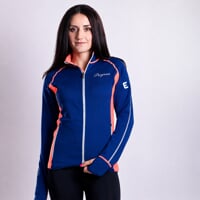 TISPA die Damen-Jacke dunkelblau/lachs