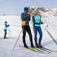 TISPA die Damen-Kapuzenjacke petrol/mint