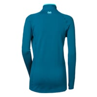 TISPA ZIP MERINO dámská funkční sportovní mikina petrolblau