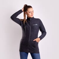 TITANIA  ladie's full-zip merino jacket grey melange