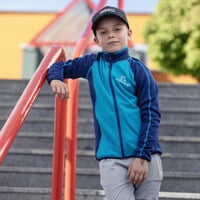 TOREZ JUNIOR boys full zip jacket dk.blue/turquoise