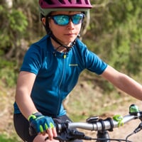 TRAFFICO Kinder Radtrikot petroleum