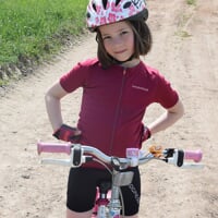 TRAFFICO Kinder Radtrikot burgund rot