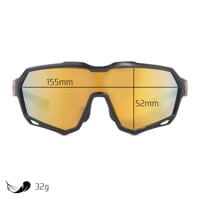 VORTEX GLD-R BLK Sportbrille schwarz