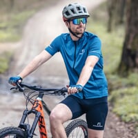 ZEPHIR Herren Radtrikot petroleum