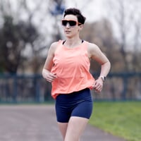 ZORA MINI SHORTS women's short leggings with a push-up effect navy